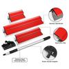 Drywall Skimming Blade Set with Extendable Handle 10 Inch 16 Inch 24 Inch Stainless Steel Skim Coat Blades for Walls Ceilings