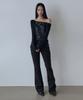 5OML Hey Off-Shoulder Long Sleeve (Black)