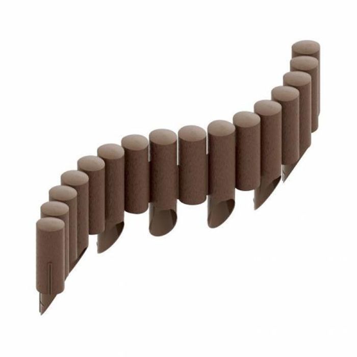 Garden Edging - ICH-ZAPFE.DE - Plastic - Brown - 2.3m X 25.5cm
