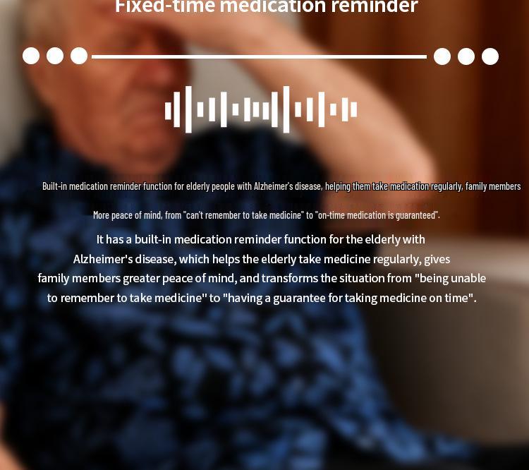 7-Inch Digital Clock with Large Font, Calendar, Alarm, Medication Reminder, Multilingual Settings