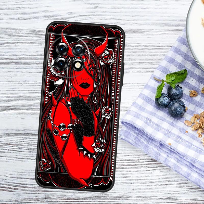 Devil Woman Case For OnePlus Nord 5 CE 3 4 Lite N20 N30 OnePlus 15 15R 13 13T 10T 10 11 12 12R 13R Cover