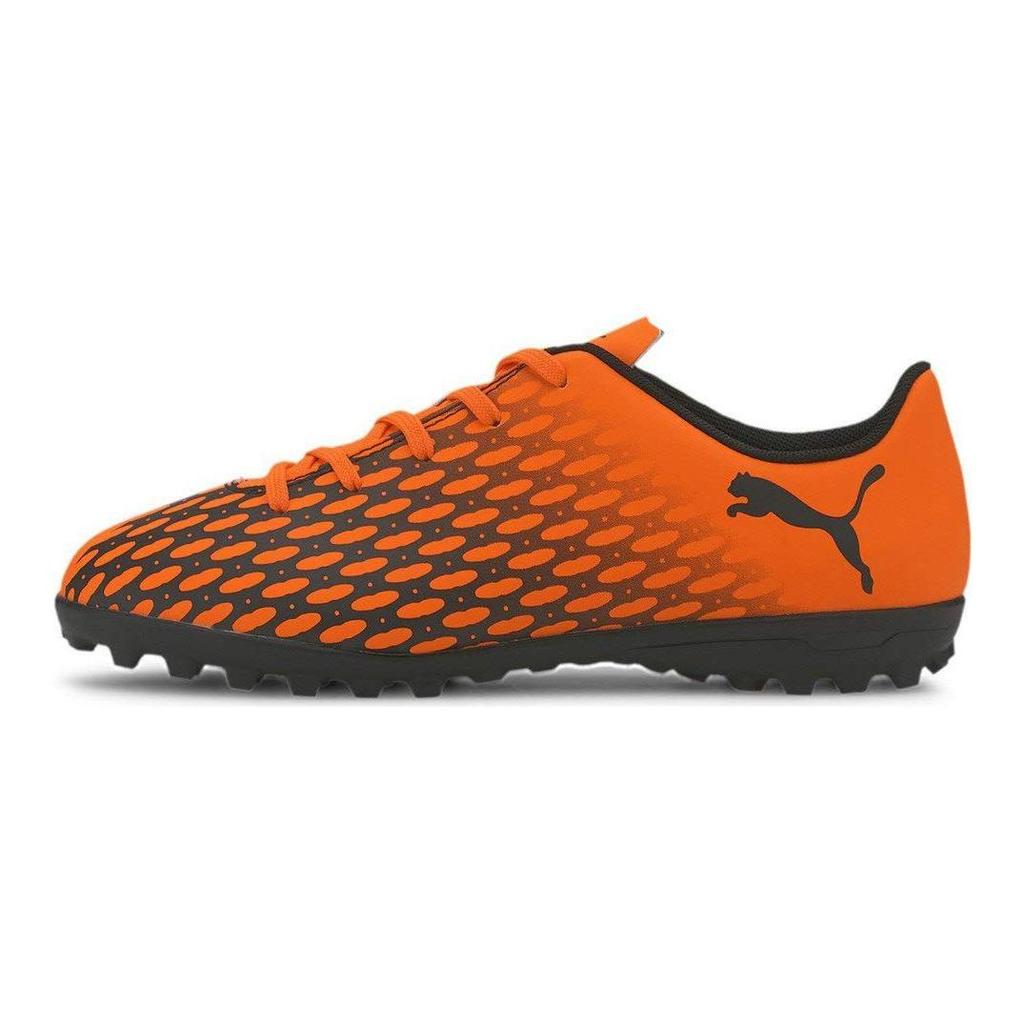 PUMA Spirit 3 TT JrSpirit 3 TT Jr Cushioning, Wear Resistant Low top Kids' Soccer Shoes Orange Black Unisex 106072-05