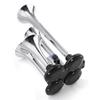 3L 150PSI Air Horn 150 BD Air Compressor and 4 Trumpet Chrome for Truck High Pressure Air