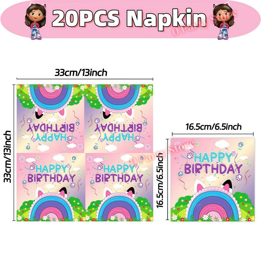 Gabby Dollhouse Keychains Birthday Party Decoration Supplies School Carnival Reward Gift Bag Fillers Kids Favor Gift Party Decor
