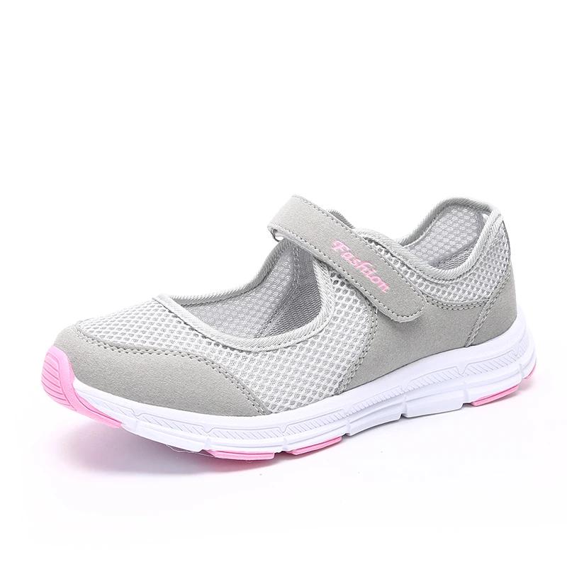 Classic Summer Women Casual Shoes Soft Portable Sneakers Walking Shoes Flat Soles for Women Breathable Slip On White Shoes Mujer