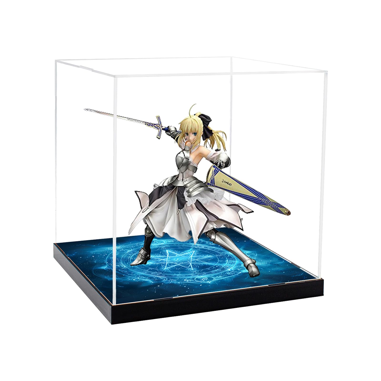 

ЧИЛЛ КЕЙС Магический круг Фигурка УФ Армированная Коллекция Черный Дисплей Легкий Прочный Акриловая Фигурка Набор для ухода в комплекте 25 x 25 x Кейс,