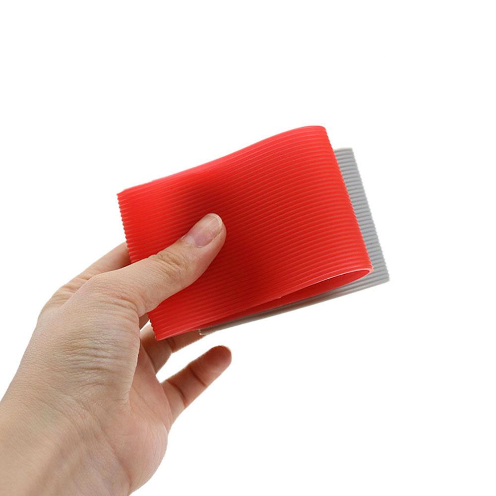 Silicone World 6CM Silicone Heat Insulated Cup Sleeve Stripes Non-slip Wraps For Glass Cup Sleeve Water Bottle Kettle Cover