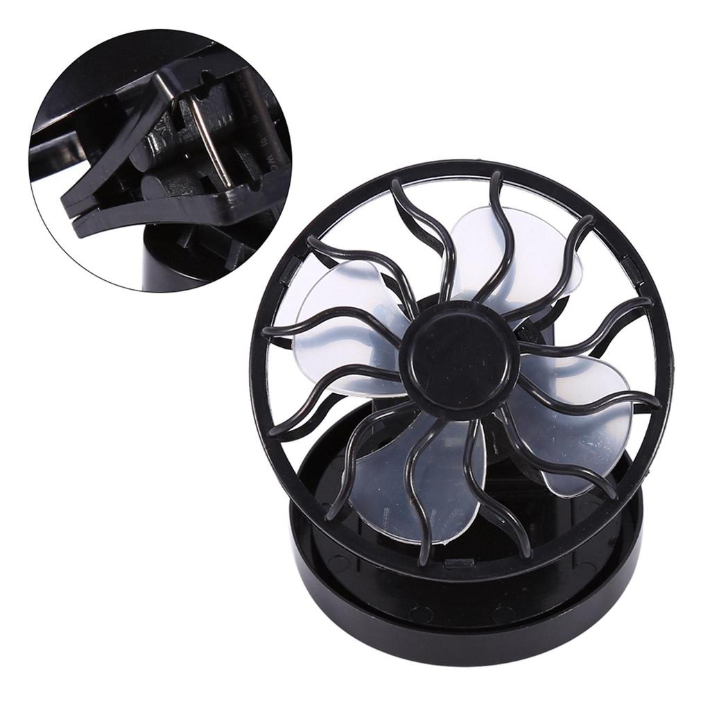 Ventilador Solar Compacto y Portátil con Pinza para Actividades al Aire Libre