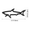 3D Metal Car Styling Sticker Hollow Fish Shark Emblem Badge Decals Automobiles Motorcycle Computer Fuel Cap Accessories