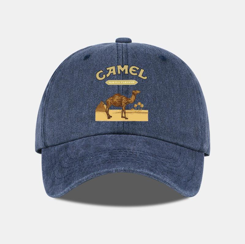 1-teilige Baseballkappe mit Kamelprint Klassischer minimalistischer Retro-Stil Atmungsaktives weiches Gewebe Perfekt für Arbeit und Alltag Verstellbar