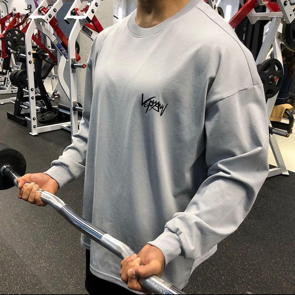 Muscle Tide Pánská lehká fitness mikina s dlouhým rukávem