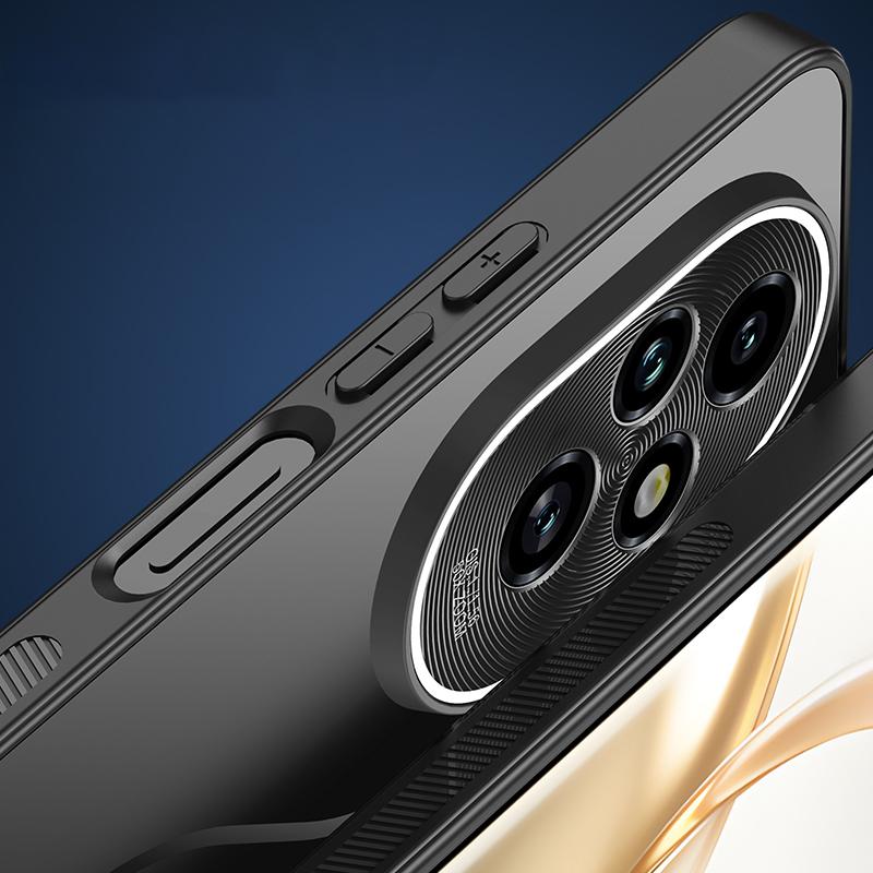 Pro Honor 200 5G Pouzdro PC+TPU Nárazuvzdorný Kryt na Telefon s Kovovým Krytem Objektivu