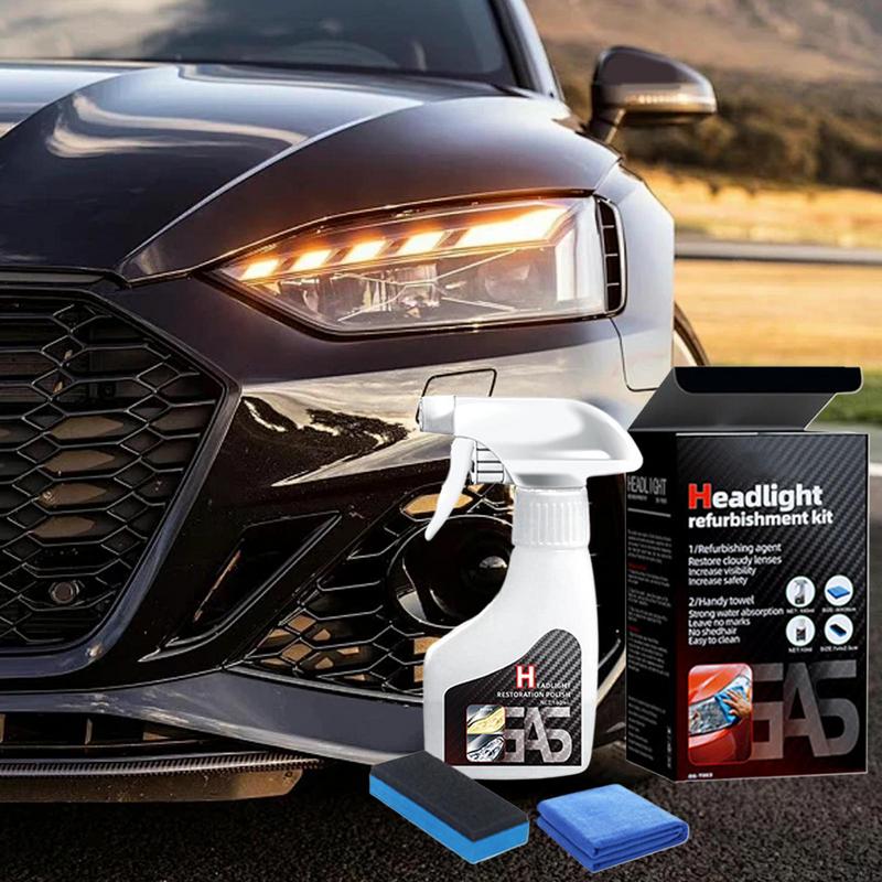Head Light Cleaner Headlight Polish Anti-Fog Hydrophobic Compound 180ml Professional Coating Spray For Home Window Auto