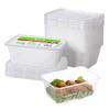 Disposable Plastic Microwavable Food Containers with Lids