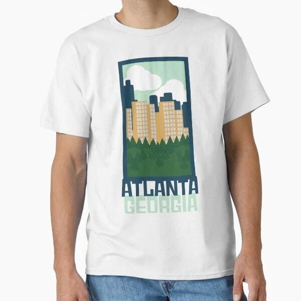 Atlanta Skyline Classic Tshirt Tshirt Made In Usaus Size S2xl