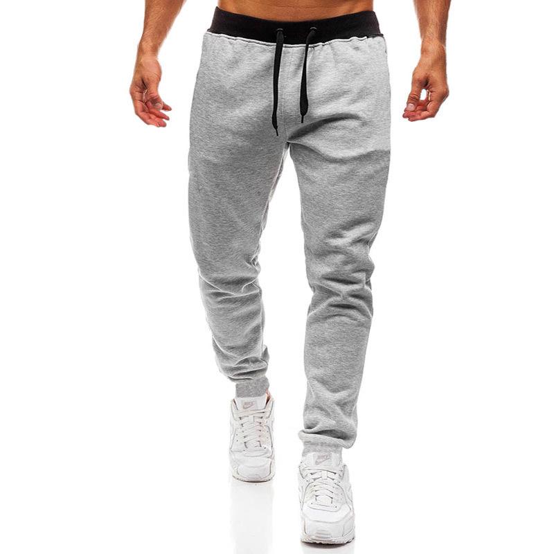2023 Men's Slim Fit Fleece-Lined Sports Pants - Thickened, Autumn/Winter, Small Leg Design
