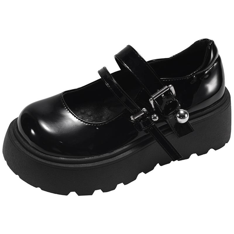 Queen Fan White French Platform Shoe Women's 2025 New Summer Skirt Versatile Mary Jane Shoes