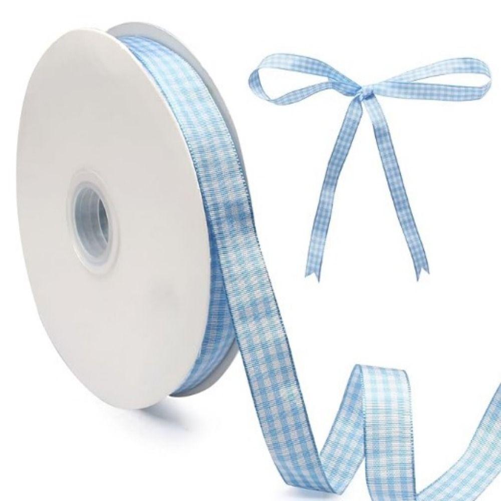 DIY Crafts Plaid Ribbon Assorted Colors Gift Wrapping Ribbon Gingham Ribbon  Home Decoration