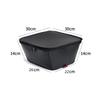1 Pcs Scooter Basket Liner Black Microfiber Leather