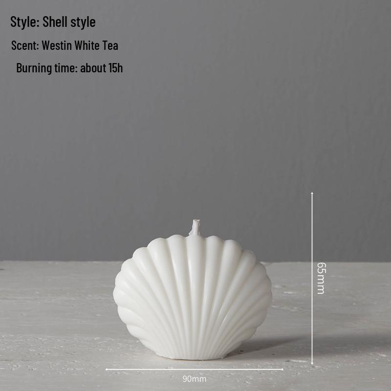 Smokeless White Retro Scented Candle for Weddings & Home Decor