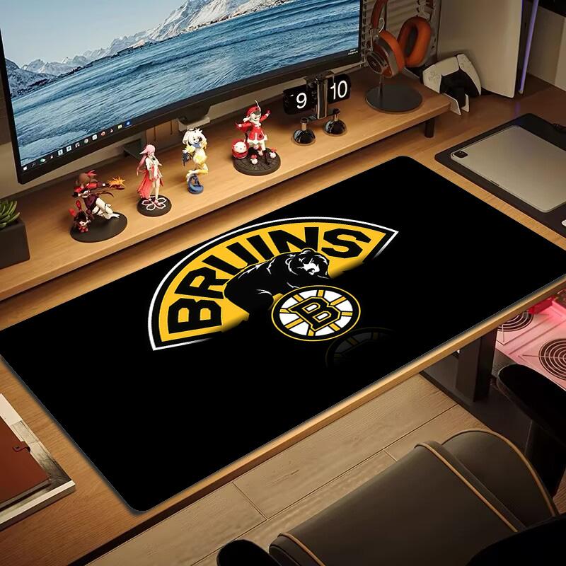 Boston Bruins2 Print Cushion Non-slip Laptop Tablet Big Mousepad XXL Mat Mini PC Playmat With Lock edge