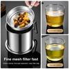 Large Capacity Oil Filtering Pot BPA-Free Grease Container Stainless Steel Strainer  Kitchen Use