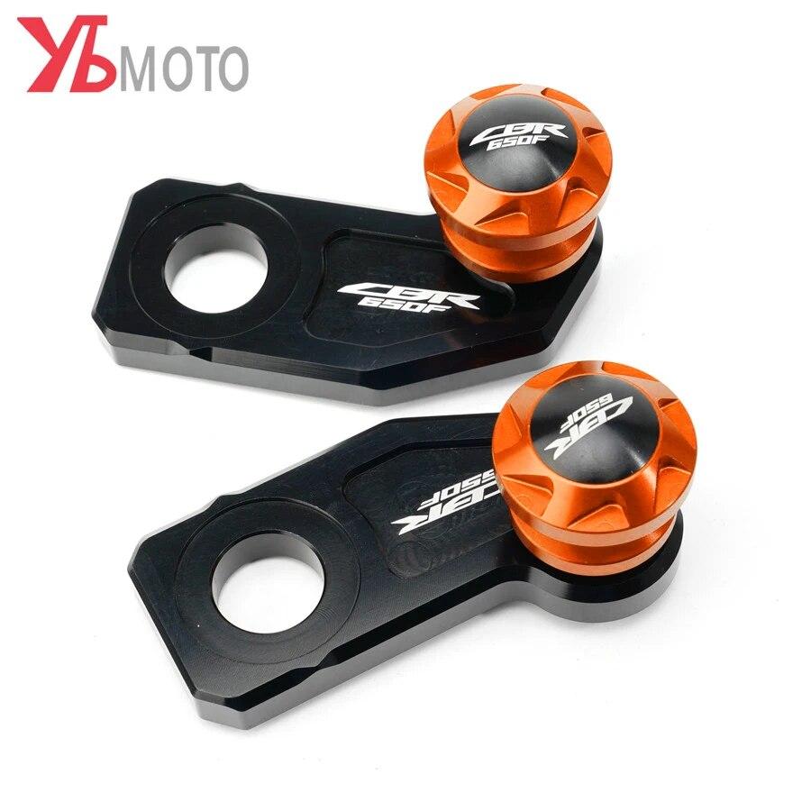 For Honda CBR650R CB650R CBR650F CB650F CBR 650R/650F CB 650R/650F Chain Adjustment Block Frame swingarm Spools sliders