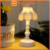 Vintage Lotus Table Lamp Led Bedside Lamp Flower Bud Lamp Decor Night Light Atmosphere Desk Lamp
