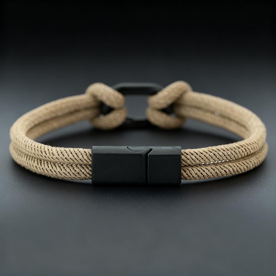 

Noter New Unique Men Cord Bracelet Premium Selected 4mm Rope Detachable Magnetic Buckle 6 Color Options Versatile Accessories хакі