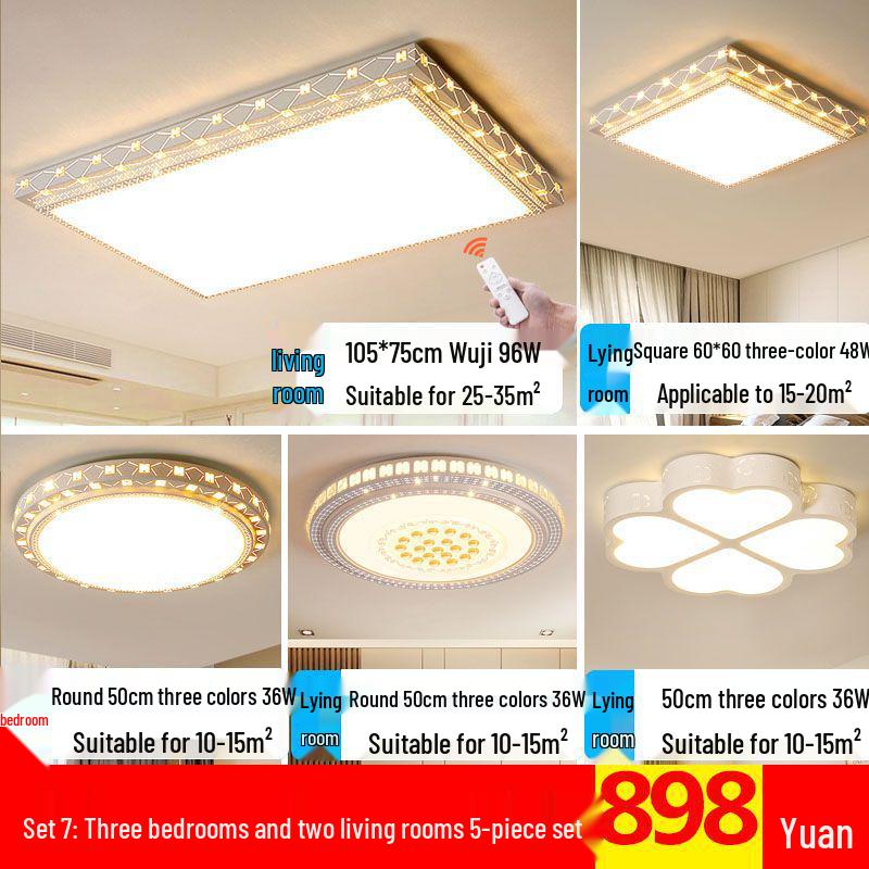 Modern Round LED Ceiling Light for Living Room, Dining Room, Bedroom, and Study
