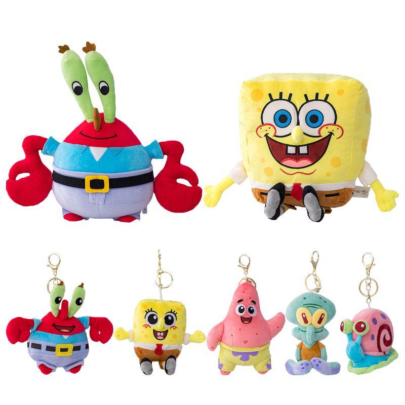 Star Patrick Spongebob Squidward Plush Toy Pendant Soft Stuffed Doll Cute Gift