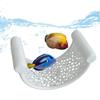 1 Stück Fischversteck Schutz 3-in-1 Hängematte Futterring & Ruheplatz für Betta Kleine Wassertiere Aquarium Schwimmende Höhle