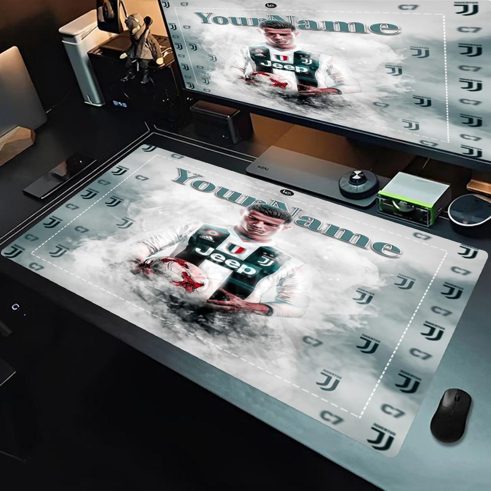 Cristiano Ronaldo Customize Your Name Mouse Pad Keyboard Pad Office Mouse Mats Nonslip Rubber Base Computer Decor Item Office Use