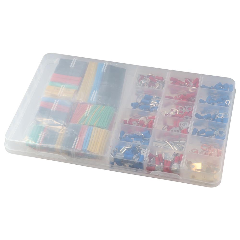 

678 шт. Медный изолированный кольцевой наконечник, комбинированный комплект с лопаткой для разъема с проушиной