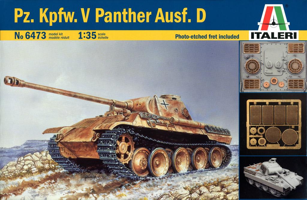 Tamiya Italeri Military Series 6473 German Panther D with Etched Parts 38473 1/35 1/35 Ausf.