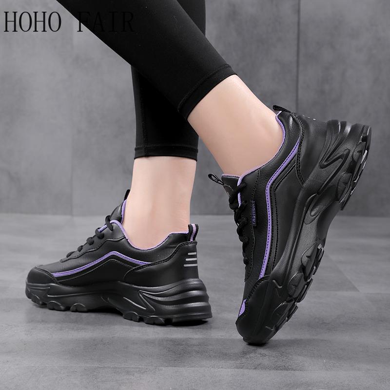 Autumn and Winter Women's Dad Shoes Sports Shoes Fashion Casual Shoes Large Size Thick Sole Height Increase Women's Shoes