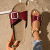 Fashion Women Summer Cork Slippers 2025 New Outdoor Comfortable Shoes Fashion Beach Leather Women Sandals Slide Women