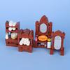 MOC Halloween Building Blocks Model Decorations Medieval Witches Vampires Thrones Kitchen Street Lamps Tombstones Toy Gift S025