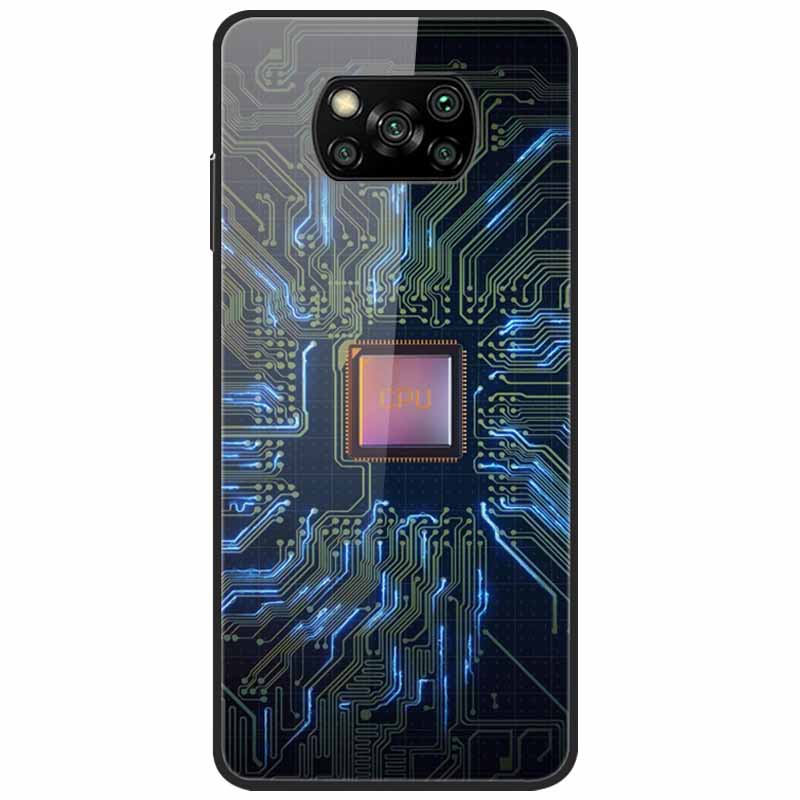 Etui na Poco X3 Pro Modne Urocze Szkło Hartowane Luksusowe Pokrowce Coque dla Xiaomi Poco X3 NFC Etui PocoX3 X 3 Zderzak Ochronny