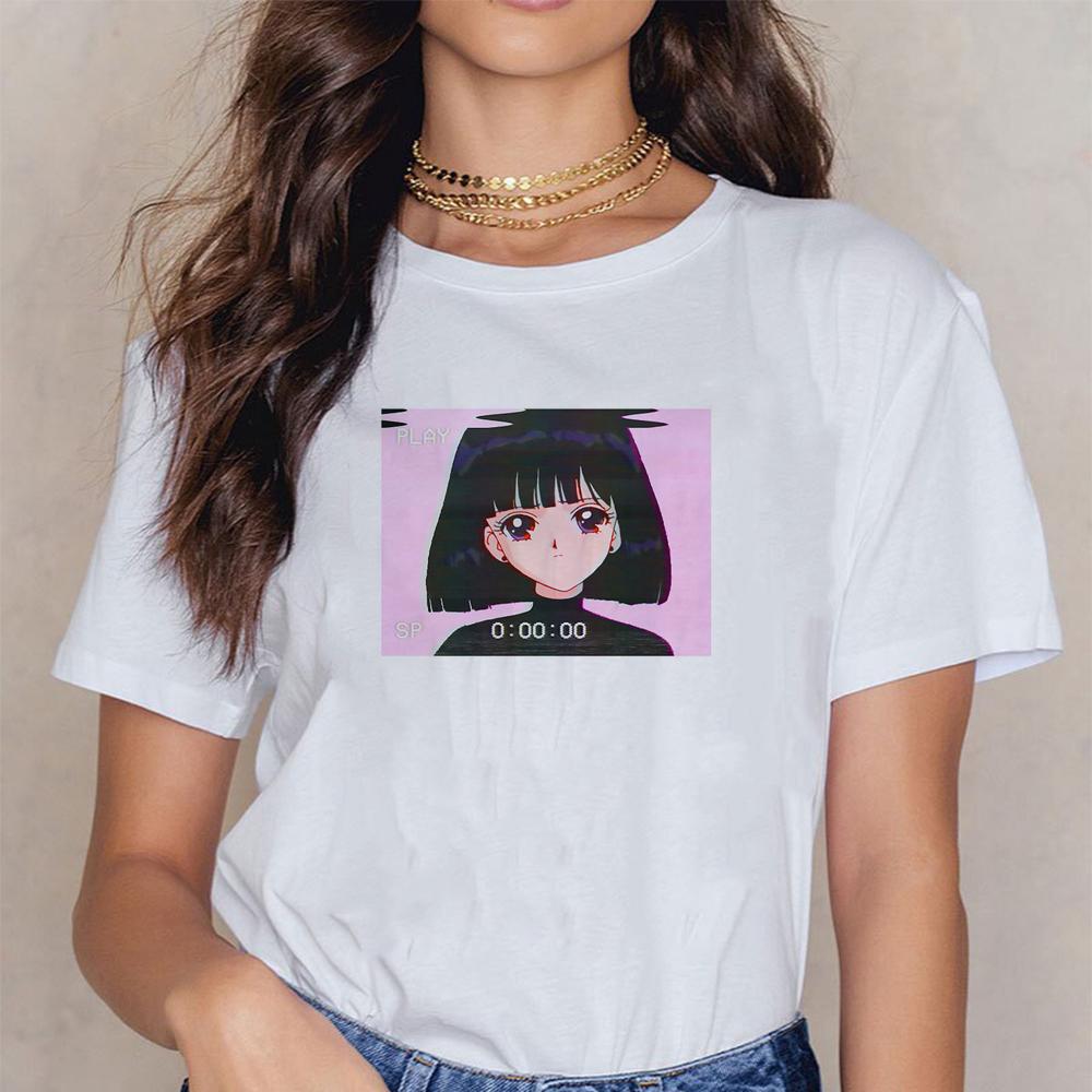 Sailor Moon Printing Women Short Sleeve 