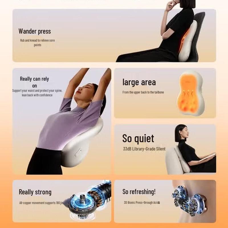 PGG S7 Lumbar Support Massager CN Plug (adapter Included)
