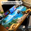 Large Mouse PadOne Piece Custom Name Text Personalized Desk Mat Non Slip Gaming Pad