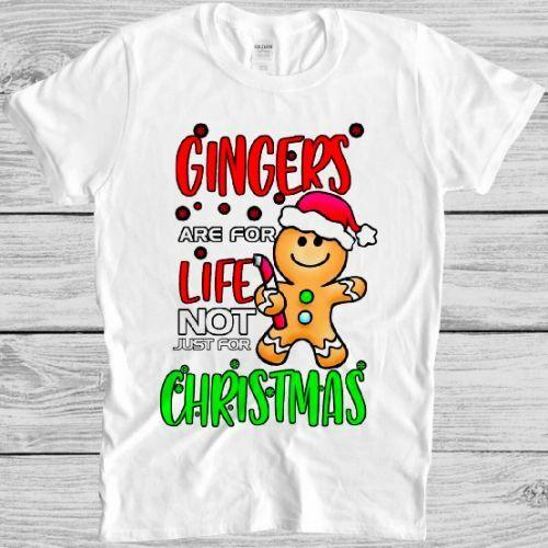 Gingers Are For Life Unisex T Shirt Funny Gift Unisexs Unisexs Novelty Tee Xmas 2864 S