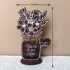Unique Table Wood Flower Mother Day Table Stand Appreciation Gift Delicate Gift Beautifully Packaged Wood Table Decors