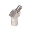 High Quality 45 Degree O2 Oxygen Sensor Adapter Aluminum Extender Spacer CEL Eliminator With Catalytic Converter P0420  P0430