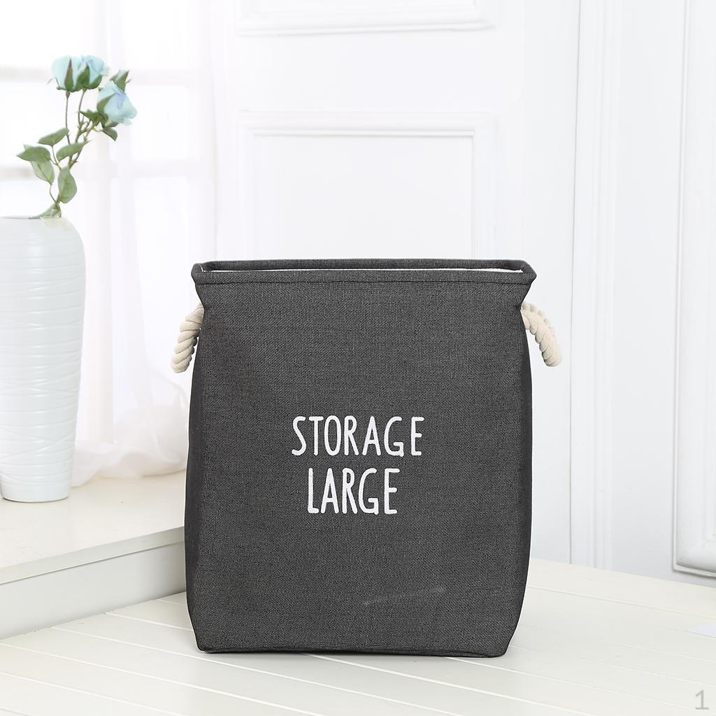 Bucket Storage Basket Cloth 35x25x40cm Large Cube Organization