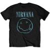 2026 Nirvana Smiley Face Graphics 100cotton Unisex Shirt Summer Oneck Unisex Y2k Short Sleeve Rock Fashion Fans Loose Shirt