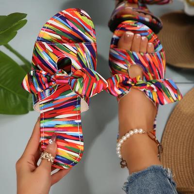 Fashion 2025 New Women Slippers Summer Flat Casual Beach Sandals Lightweight Fashion Shoes Plus Size Colorful Slippers Slides Women