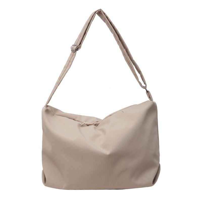 Crossbody Women's Bag Customization Solid Color Simple Casual Versatile Large Capacity Shoulder Crossbody Bag College Student Class Tote Bag