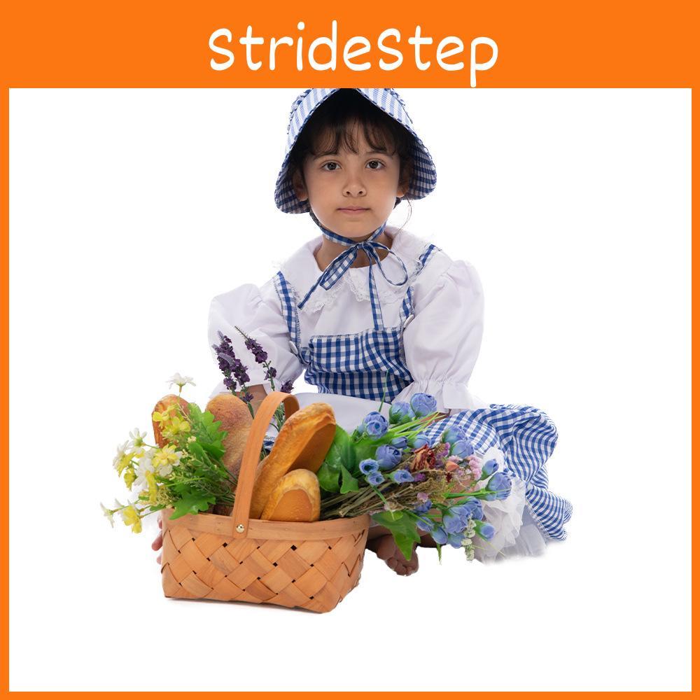 Peasant Girl Dress Women With Polyester Fabric For Cosplay And Stage Performances